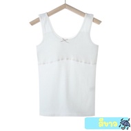 เสื้อซับในเด็ก เสื้อซับในเด็กโต ด้านหน้ามีบังทรงกันโป๊  มี 4 ไซส์  4 สี   M  L  XL  2XL   ขาว  ครีม 