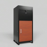 Outdoor Parcel Drop Box,Courier Locker With Combination Lock,Floor Standing Parcel Locker Size 36.6"