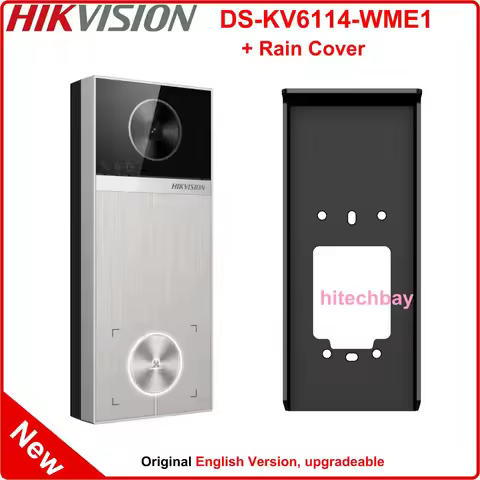 Hikvision DS-KV6114-MWBE1 4MP Door Station Smart Doorbell Card Bluetooth Hik-Connect App Indoor Stat