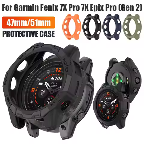 Soft Silicone Protective Case For Garmin watch cover 47mm 51mm TPU Silicone Case For Garmin Fenix 7X