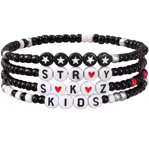 Bracelets Set -Inspired Friendship Bracelets, Perfect S-K-Z-Stray Merch Gifts for Fans' Birthdays Co