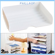 FKILLA0FSB 1Pcs A4 Document Organizer, Stackable Plastic Desktop File Tray, Durable A4 Size Office B