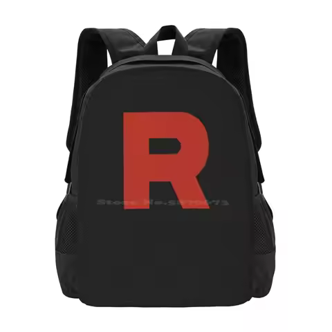 Team Rocket Essential T-Shirt Hot Sale Schoolbag Backpack Fashion Bags Team Rocket Essential