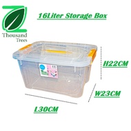 Storage Box/Bekas Storage 16L - Transparent/Clear