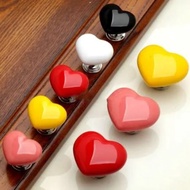 Heart-shaped handle modern minimalist wardrobe drawer door Chinese single-hole furniture hardware ha