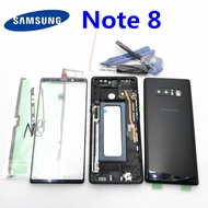 Full Housing Case Cover Front Screen Glass Lens Middle Frame For Samsung Galaxy Note 8 N950 N950F Parts note8