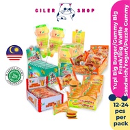 Yupi Big Gummy Big Frank Big Waffle Sandwich Puzzle Gummy Yupi Yogurt Gummy 12~24 pcs per pack