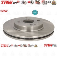TRW Front Brake Disc 1 Pair/2 Pieces MAZDA2 MAZDA 2 DE Year 2009-2014 DF 4966 Size 258 mm Thickness 