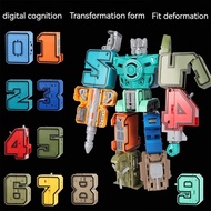 0-9 Number Robot Toys 10 Pcs Digital Assembly Toys Educational Digital toys Car Toys for boys