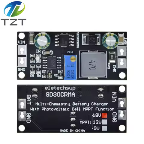 MPPT Solar Controller 1A 3.2V 3.7V 3.8V 7.4V 11.1V 14.8V Lithium LiFePO4 Titanate Battery Charger Mo