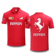 POLO Shirt/ 2025 Shirt 2022 New F1 Racing Suit + Ferrari Team F1 + Unisex Summer Short Sleeve T-Shir