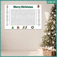 [lswbd] Christmas Words Search Poster Words Puzzle Poster 35.98x23.98inch Simple Setup Wall Game Par