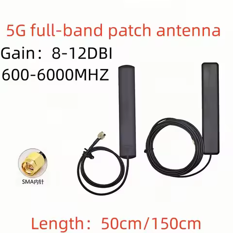 1PCS 5G Full-Band Patch Antenna Omnidirectional High-Gain GSM/3G/4G/LTE/NB-IoT/GPRS Vehicle Antenna