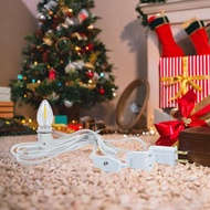 [szluzhen3gv] Christmas Village Lamp C7 Bulb Socket US Plug Hanging Decor Clip Light Holder E12 Ligh