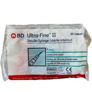 BD ULTRA-FINE II INSULIN SYRINGE 1ML 0.25MM (31G) X8MM 10S (PACK)