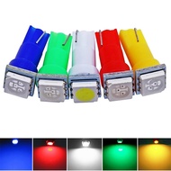 2pcs T5 led 17 37 73 74 SMD 5050 Auto LED Lamp Car Dashboard Instrument Light Bulb 12V white blue re