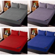 Cadar Hilton Original Hilton Bedsheet Queen/King/Single Bedsheet set Cadar Patchwork 3in1 Bedsheeet