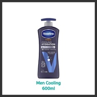 Vaseline Men Cooling Hydration 3-in-1 Face, Hands & Body Lotion 600ml.