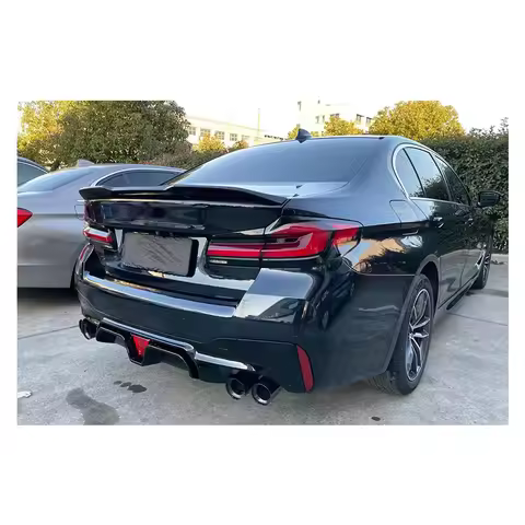 BR Modification Club Dry Carbon Fiber Rear Lip Diffuser Spoiler For 5 Series G30 M5 Competition 2020