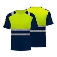 Summer T Shirt safety work clothes Breathable work clothes quick drying work clothes High visibility