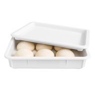 Pizza Dough Proofing Box -Stackable Trays with Covers - Perfect As A Bread Proofing Box and Dough Co