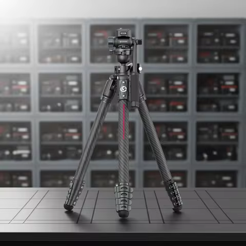 Ulanzi JJ06 1.87M GlideGo Video Professional Camera Tripod with 360° Pan Panoramic Ball Head Dual-Se