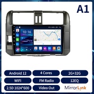 Acodo 2Din Android12 8Coresวิทยุติดรถยนต์สำหรับToyota LandCruiser Prado 2009-2013 รถวิทยุเครื่องเล่น