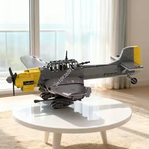 639pcs MOC Junkers Ju Stuka B 2 Creatored Model Building Christmas Gifts Blocks Toys Construction Cr
