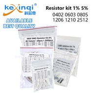 200PCS 660PCS 720PCS 4000PCS 0402 0603 0805 1206 1210 2512 SMD Resistor Kit 1% 5% 0.1 0.22 1 10 47 1