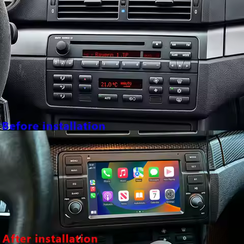 CHSTEK Car Radio Voor 3 Series BMW E46 M3 318/320/318/320 1998-2007 Rover75 MGZT7 Carplay Bluetooth 