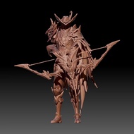 I upgraded alone - Lin Ziqiu's GK resin white figurine model 3D printed