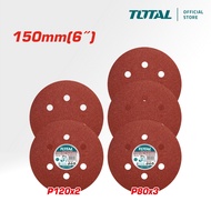 TOTAL Tools 5 Pcs Sanding Sheet Set (6" /  P80 / P120 / Suitable for Random Orbital Sander) TAC73150