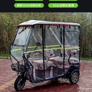 DD🥽Small Bus Electric Tricycle Canopy Hood Waterproof Cloth Windshield Elderly Scooter Cover Curtain of Rain Fully Enclo
