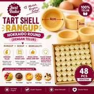 Just Bake 48pcs Shell Tart Hokkaido 4cm Tart Shell Rangup Shell Mini Harga Borong readymade Kulit Ta