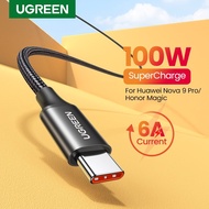 UGREEN USB Type-C Data Cable 6A 5A Fast Charging 100W SuperCharger Huawei P40Pro/ Mate 30/ P30Pro/ H