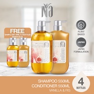 [NEW] Na Hair Shampoo 550ml + Hair Conditioner 550ml + Free Sample Set 50ml x 2 Bottles
