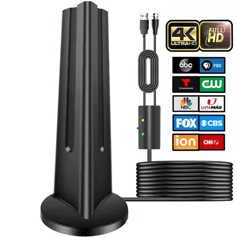 VUELVE Indoor HDTV Digital Antenna 360° & Long Range Reception TV Aerial for DVB-T DVB-T2 Antenna TV