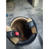 Inner Helmet Span Helmet MS88 Restorasi Retro Helmet Warna Hitam Emas Pink