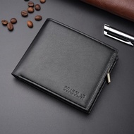 CSONLINEMALL Men Card Holder Short Wallet PU Leather Trifold Wallets for Man