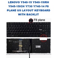 BLACK RED LENOVO Y540-15 Y540-15IRH Y545-15ICH Y730 Y740-14 F8 PLANE US LAYOUT KEYBOARD WITH BACKLIT