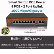 SWITCH POE 4Port / SWITCH POE 8 Port / POE SWITCH 4+2 PORTS / POE SWITCH 8+2 PORTS 10/100Mbps