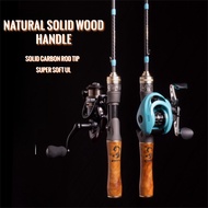 Angler's Hive Pancing Joran UltraLight Casting Fishing Rod UL Carbon Fiber Wooden Handle Fast Spinni