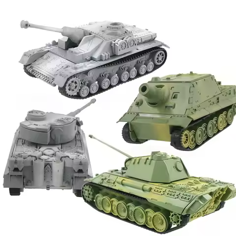 4D Tank Model Building Kits Military Assembly Educational Toys Decoration High-density Material Pant