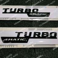 Mercedes fender Emblem Turbo 4matic side fender 1 SET