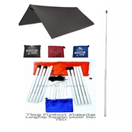 FLYSHEET 4x6 ALREADY EQUIPPED WITH FLYSHEET POLE + PANAK AND ROPE