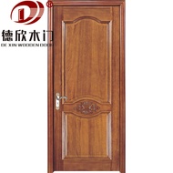 Pintu kayu padu tulen, pintu dalaman pintu masuk kayu oak merah ukiran gaya Eropah, pintu kayu semul