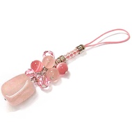 Pink Crystal Cat's Eye Austria Swarovski Bead Charm