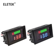 0.56Inch Red LCD Digital Voltmeter 12V 60V 72V 84V Battery Capacity Indicator Lead Acid Power Car Motorcycle Voltage Tester