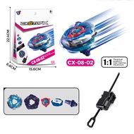 Beyblade X CX-08 02 Whale Flame Beyblade Xtreme with Ripcord Launcher Set