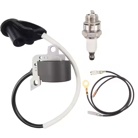4128 400 1306 Ignition Coil with Spark Plug for Stihl FS400 FS450 FS480 SP400 SP450 FR450 FR480 Brus
